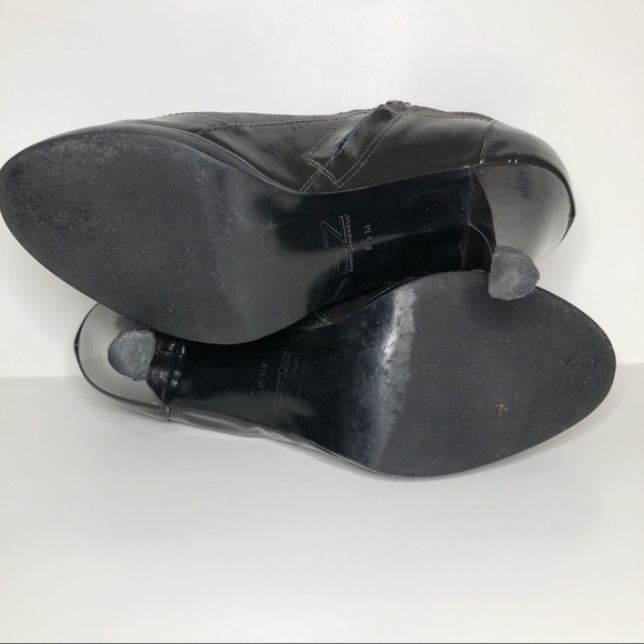 Banfi Zambrelli taupe suede heeled booties - Picture 12 of 16
